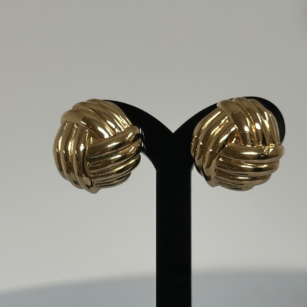 Napier Gold-Tone Knot Earrings